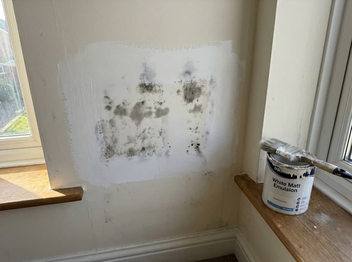 Mould bleeding back through fresh paint - previous mould treatment failed